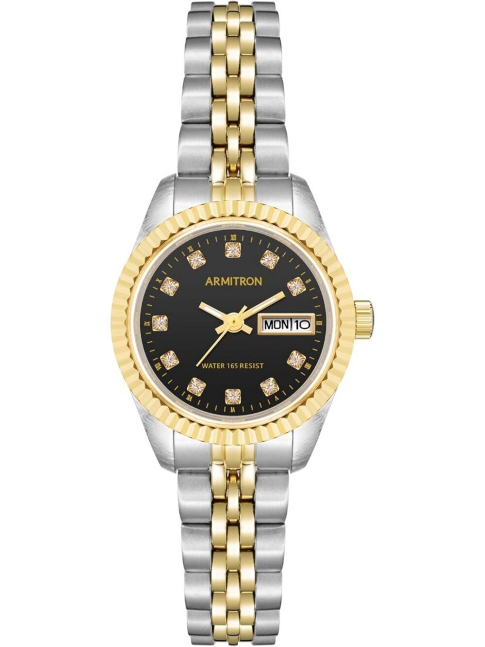 Genuine Crystal Accented Women's Bracelet Watch - Elegant Fashion Timepiece